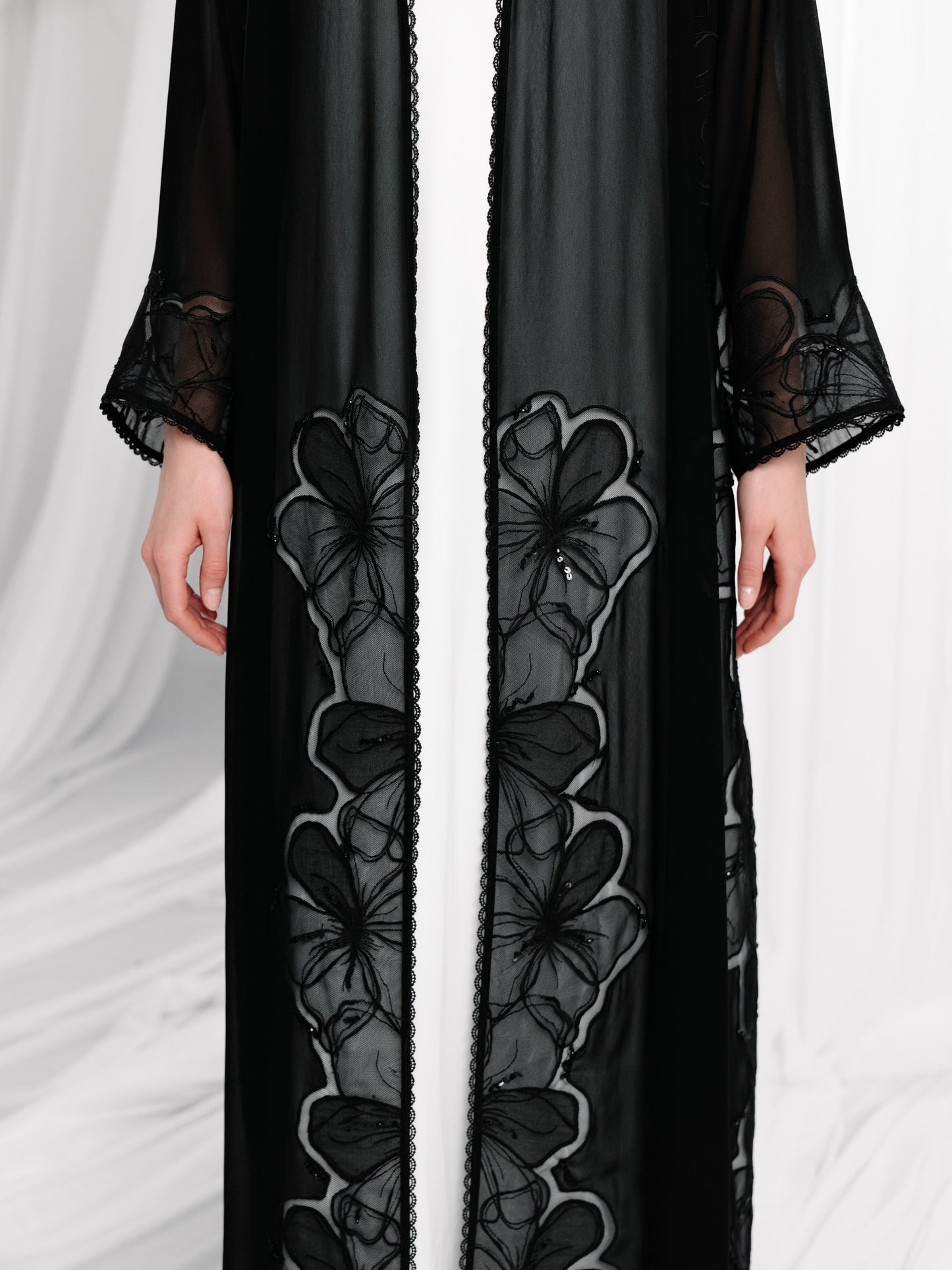 Black Lace Embroidery - ER22