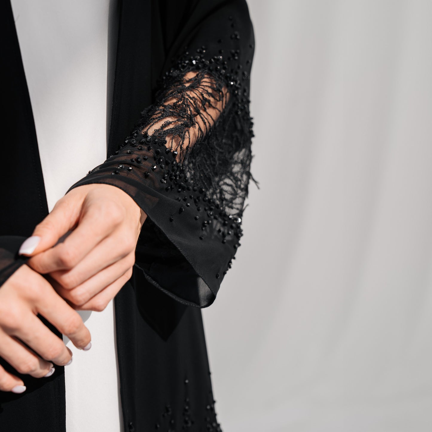 Black Lace Embroidery - ER196
