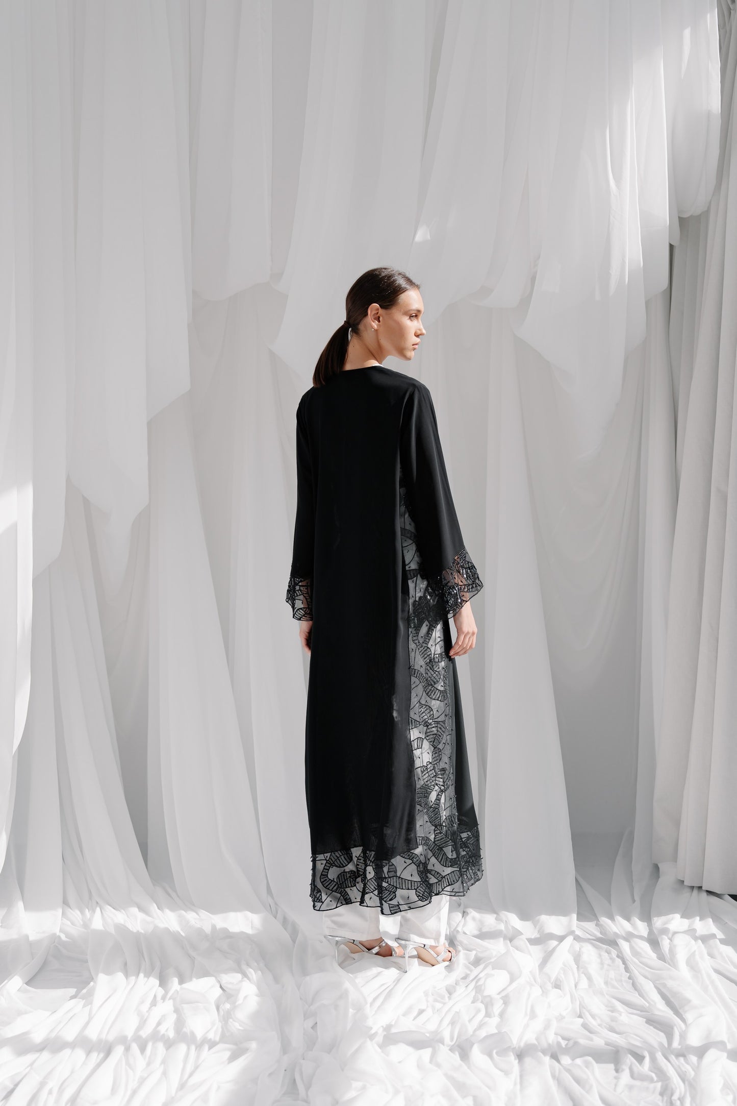 Black Lace Embroidery -ER15