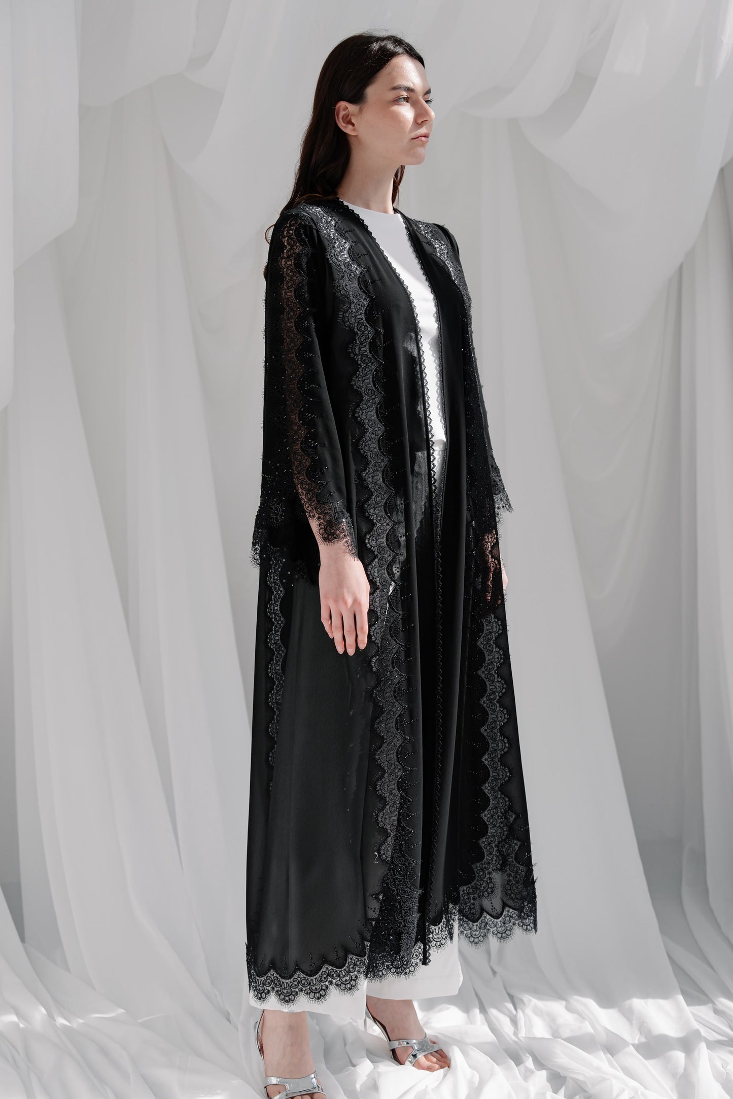 Black Lace Embroidery -ER244