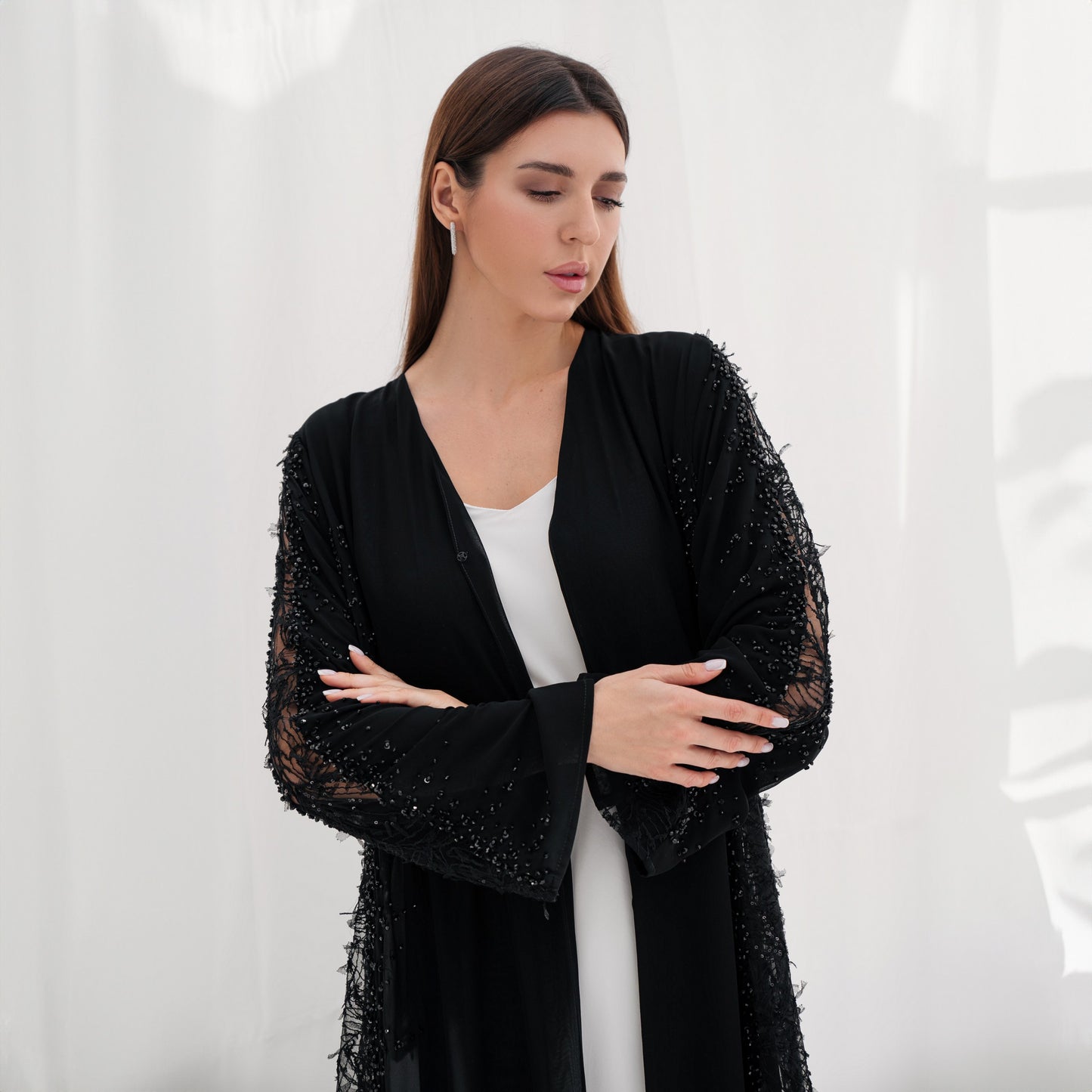 Black Lace Embroidery -ER195