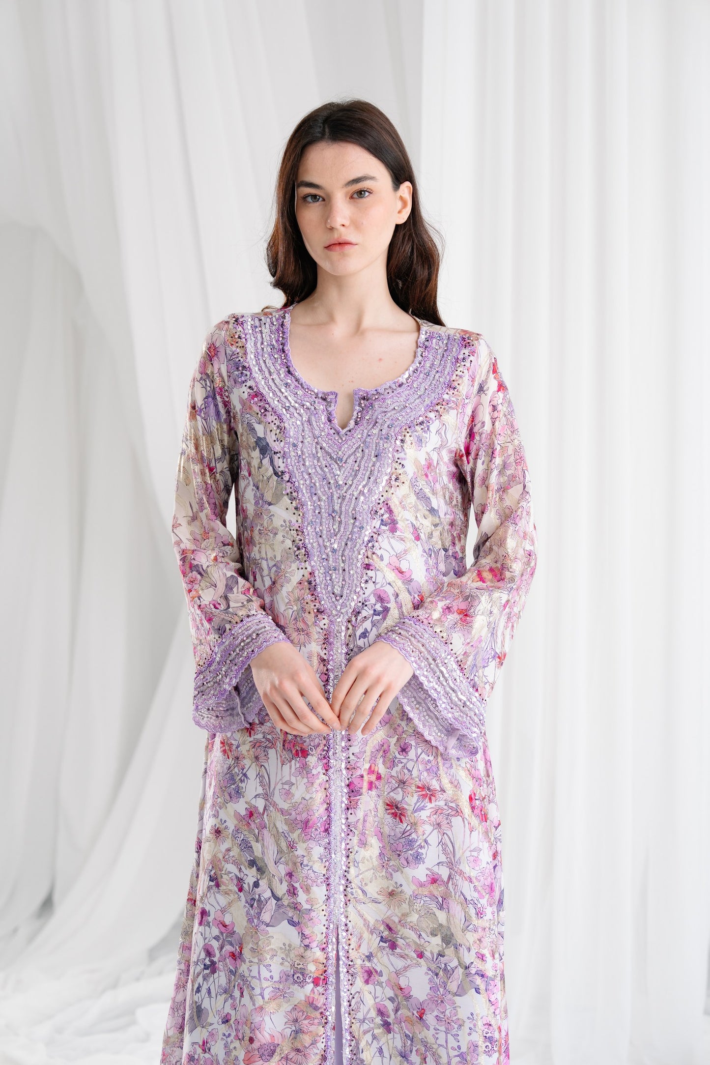 Clay Purple Kaftan CL249