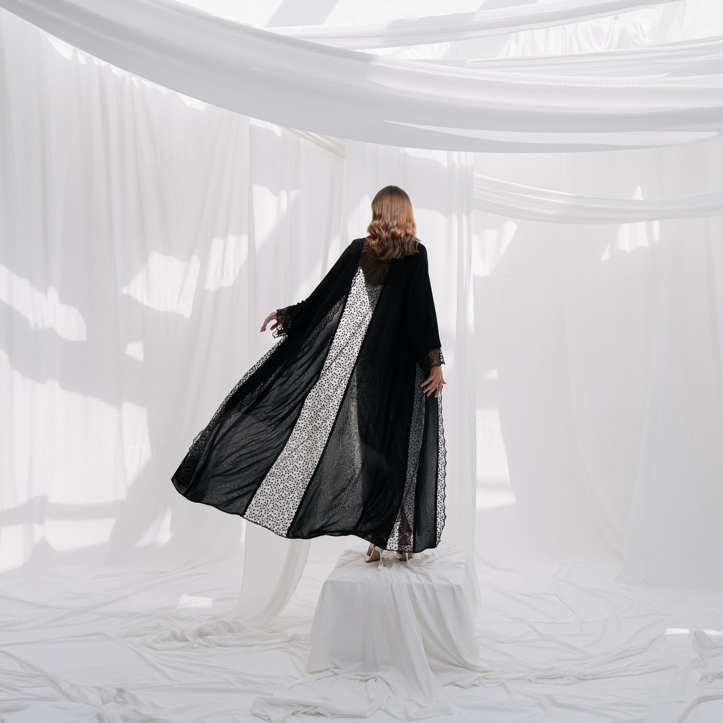 Black Lace Embroidery - ER194