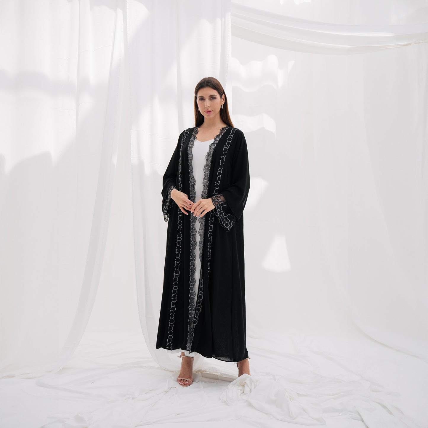 Zay Black Lace Embroidery ER189