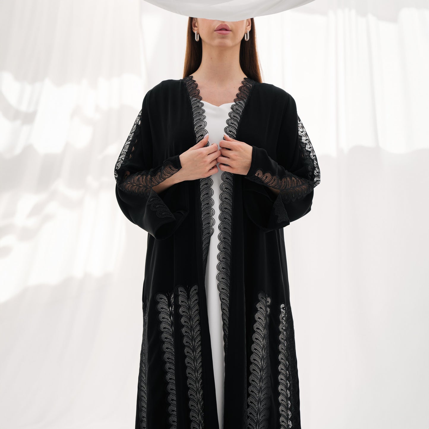 Zay Black Lace Embroidery ER184