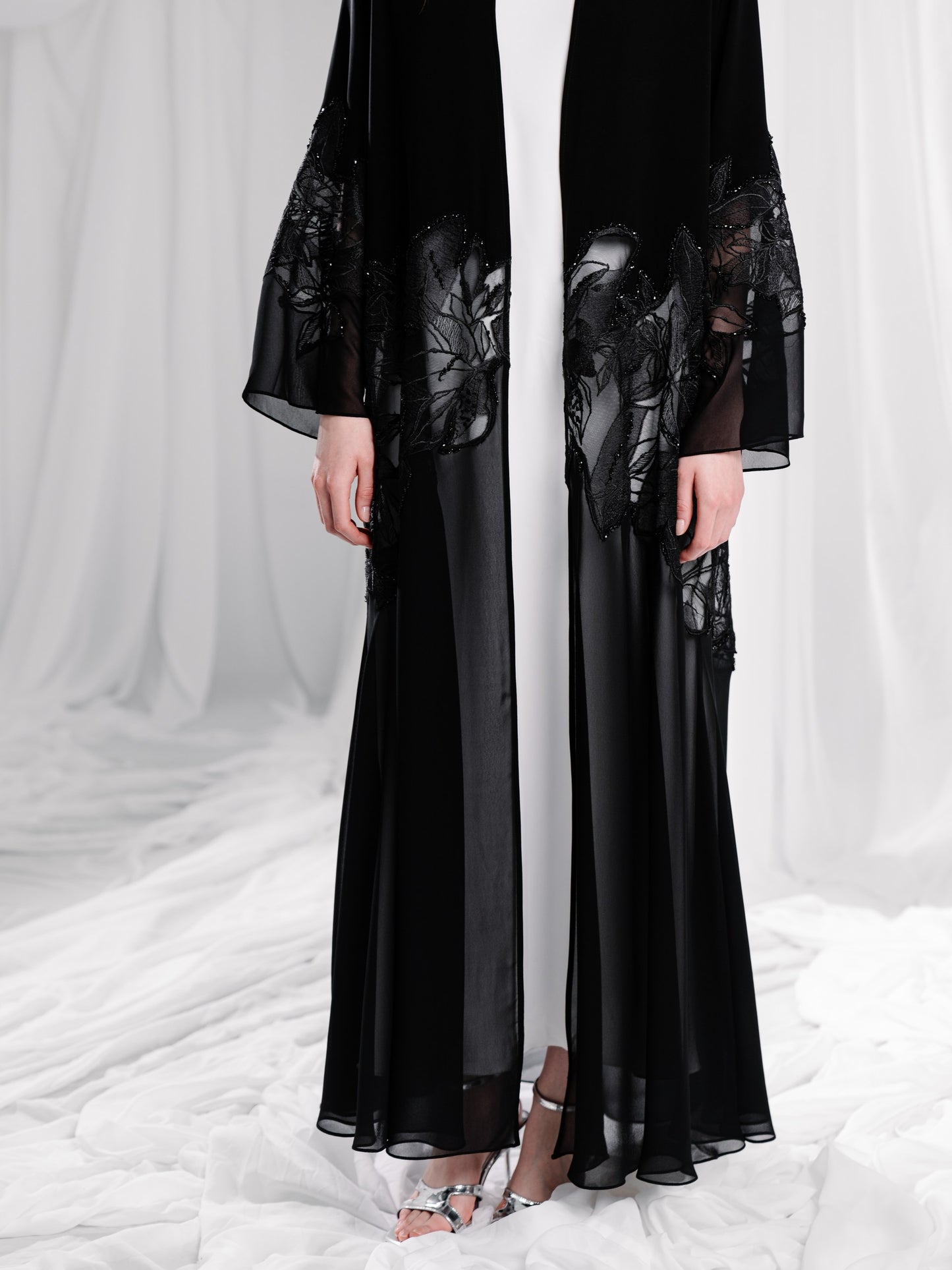 Black Lace Embroidery -ER30