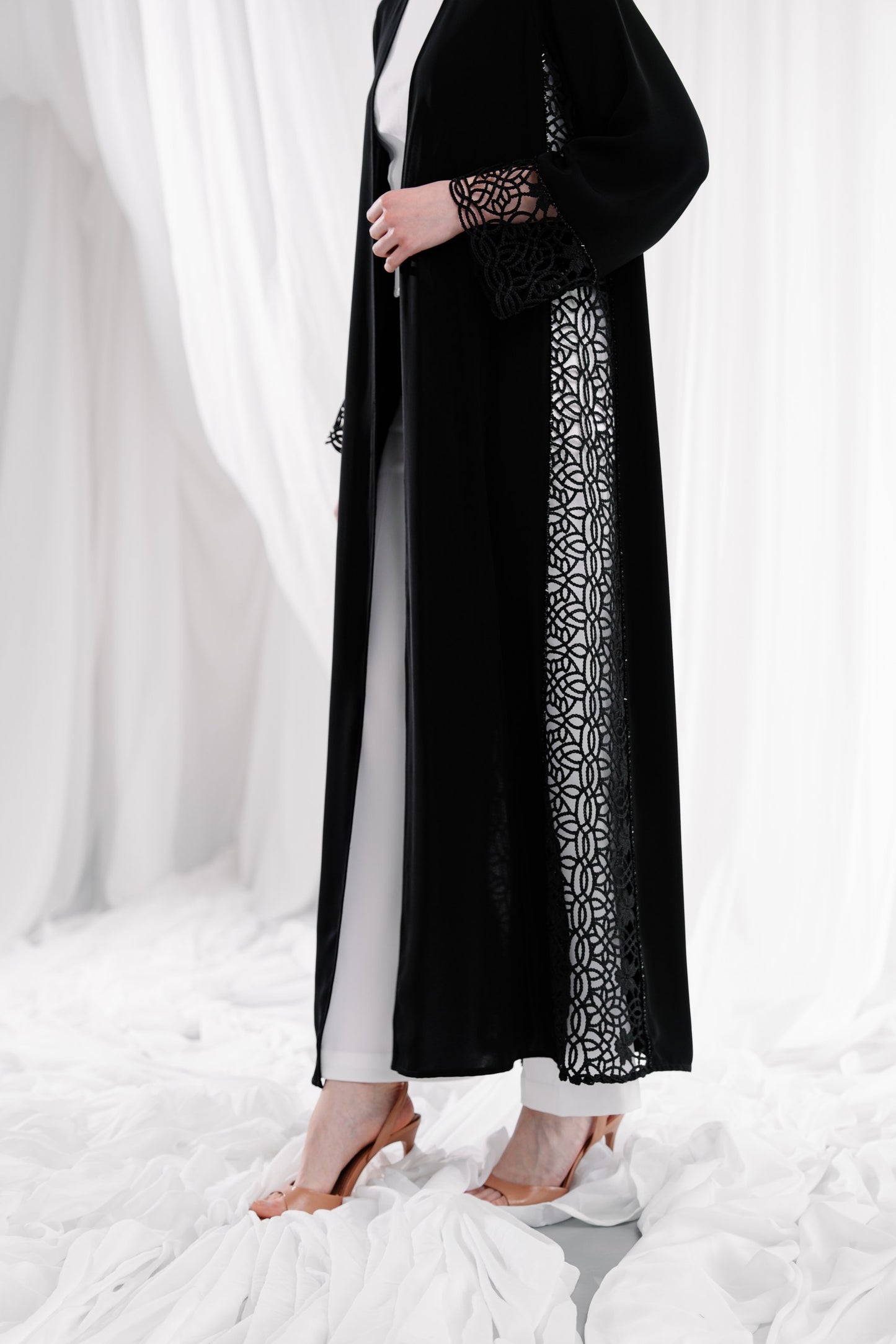 Black Lace Embroidery -ER240