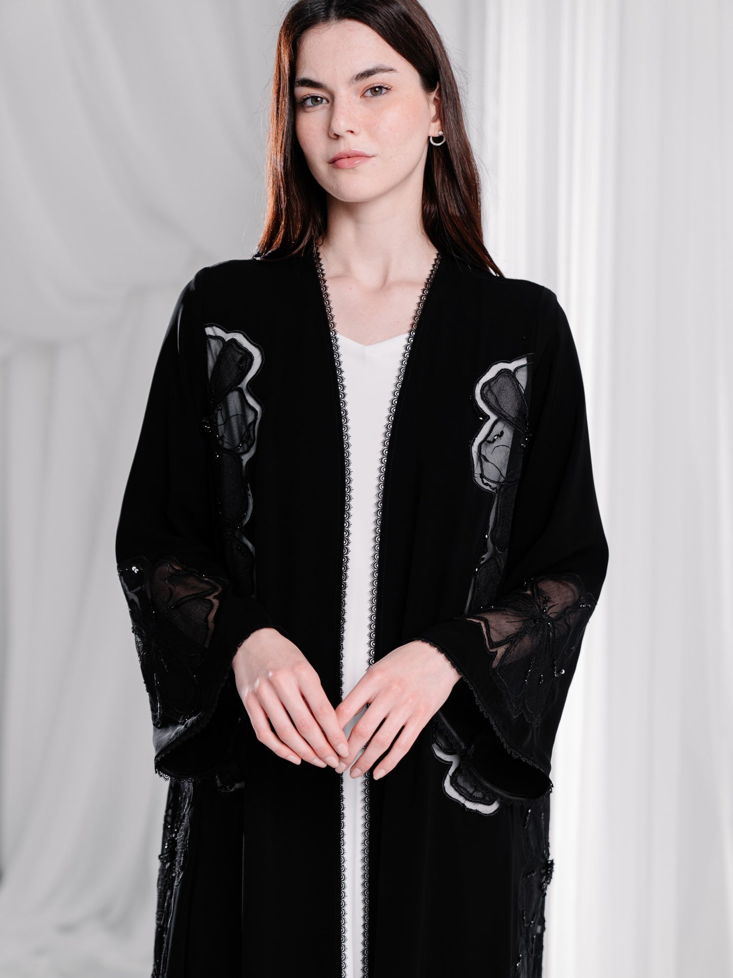 Black Lace Embroidery -ER21