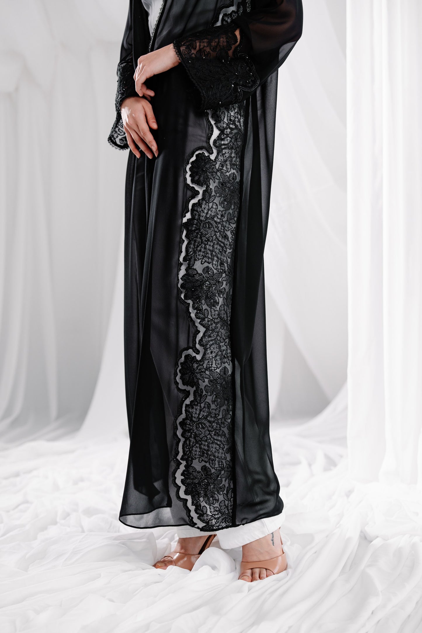 Black Lace Embroidery - ER261