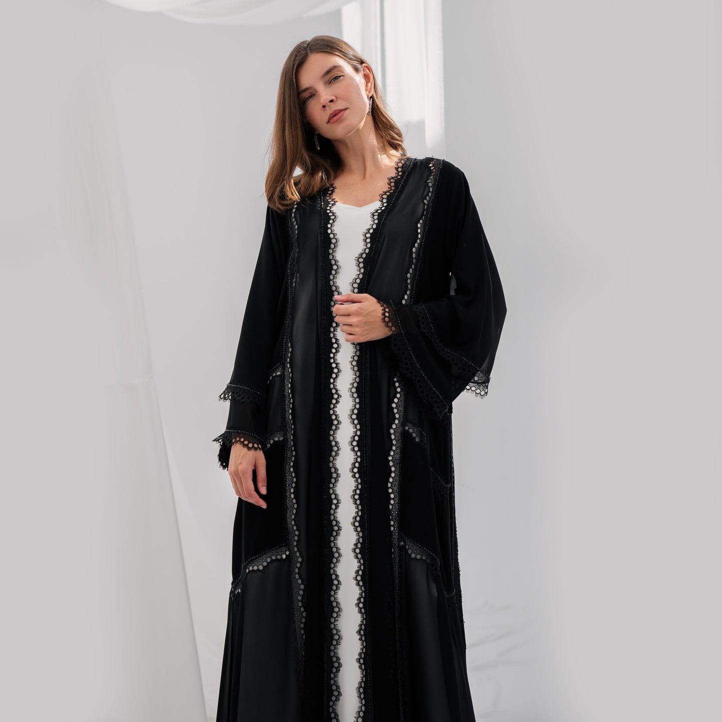 Black Lace Embroidery - ER181