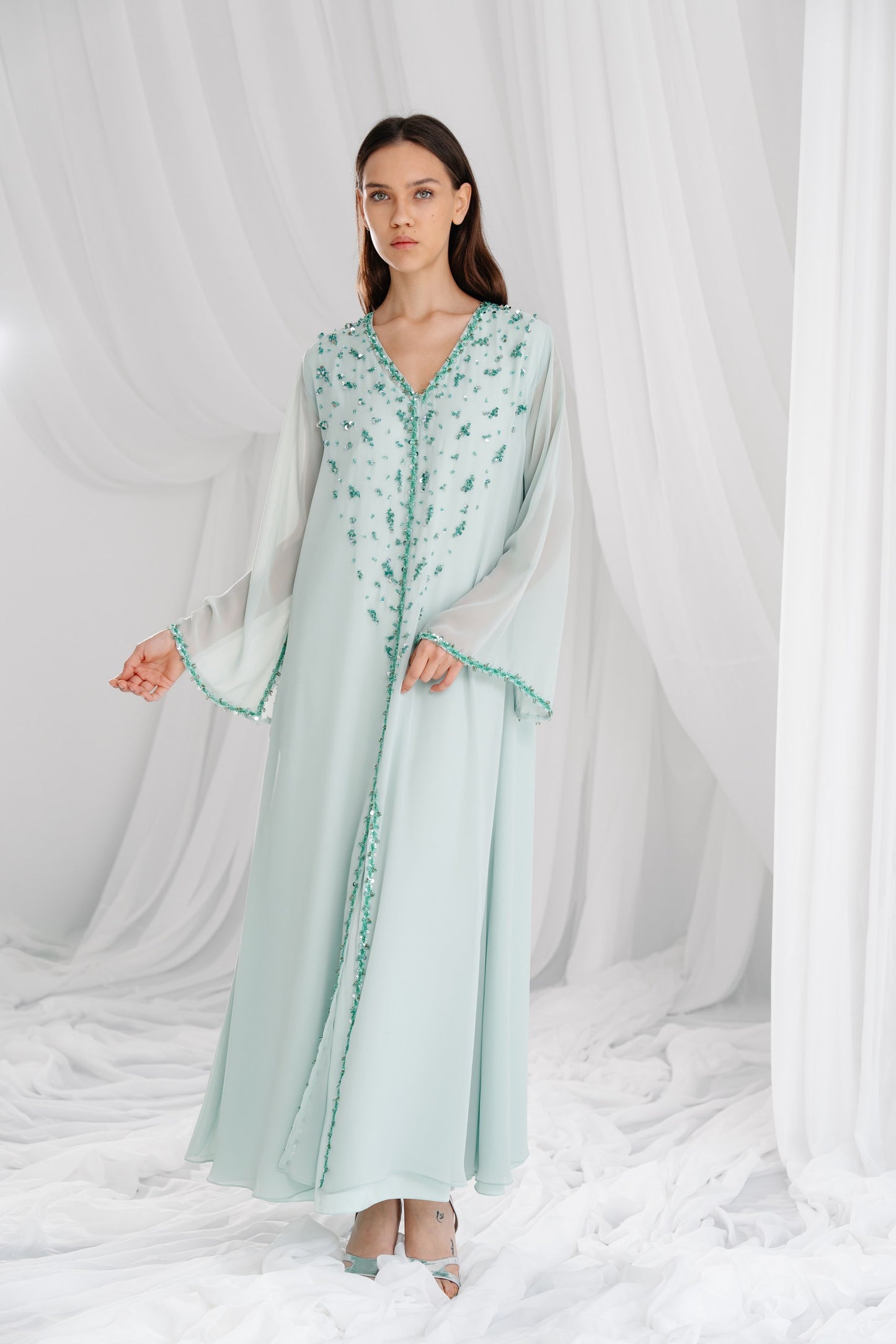 Clay Mint Green Kaftan CL235