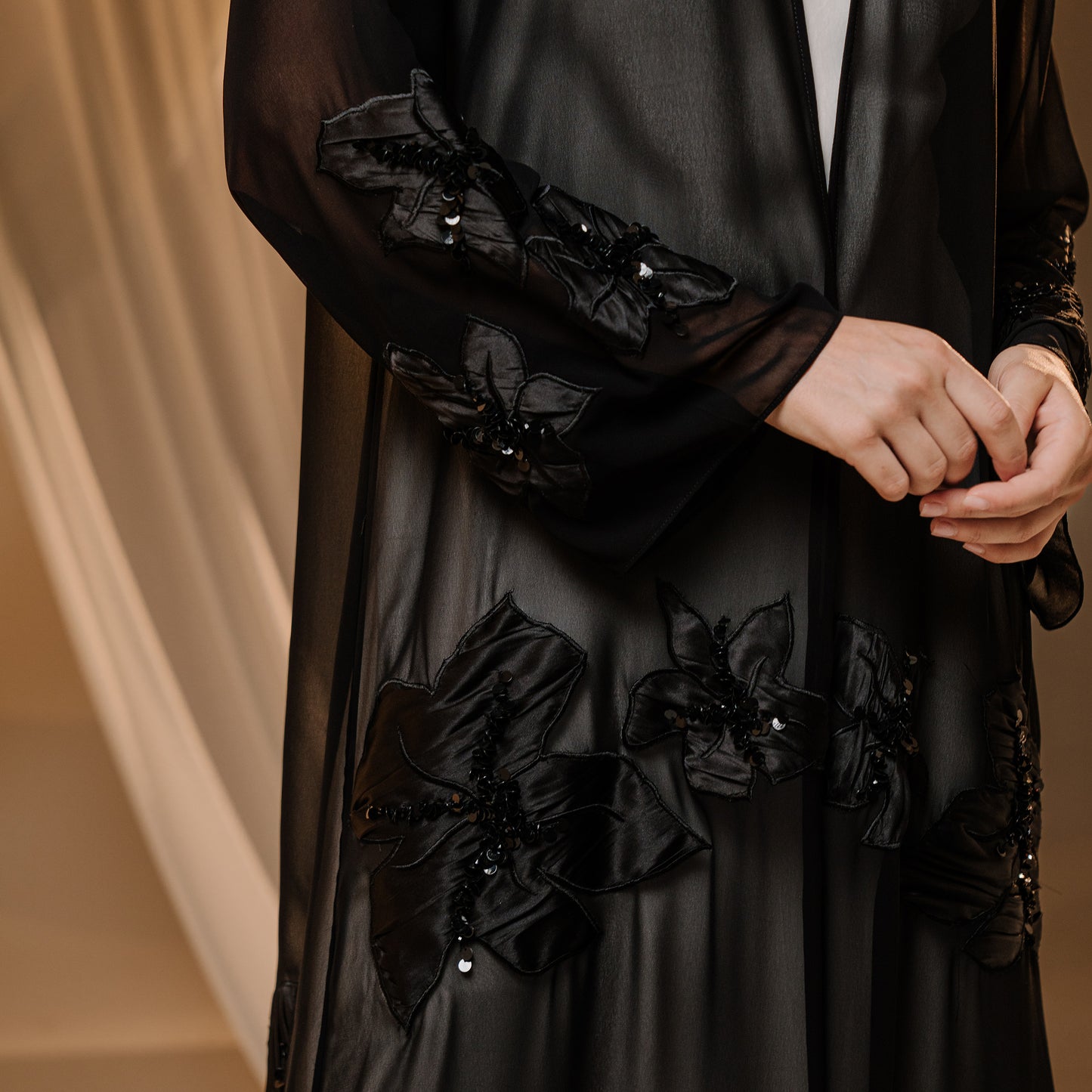 Black Lace Embroidery -ER210