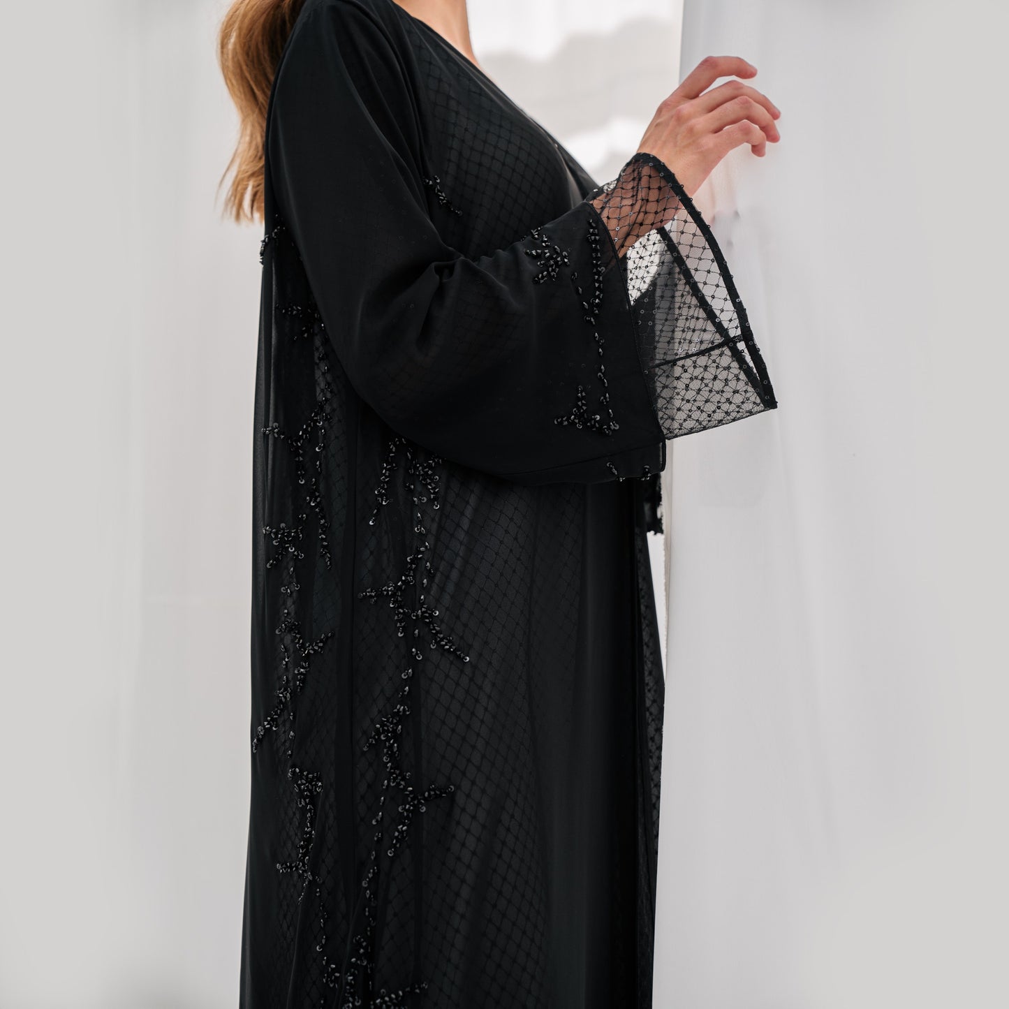 Black Lace Embroidery - ER198