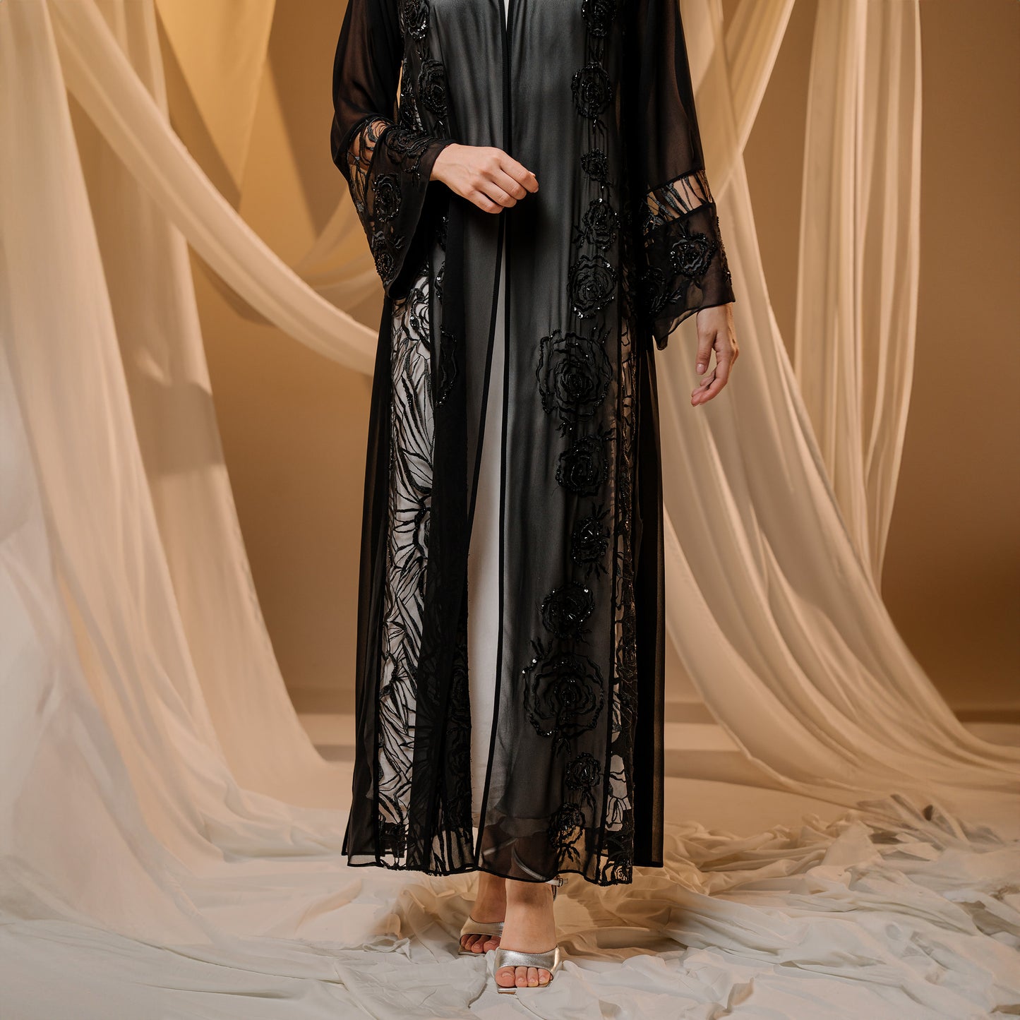 Black Lace Embroidery -ER213