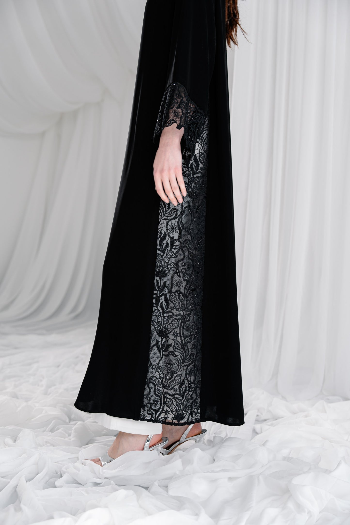 Black Lace Embroidery -ER248