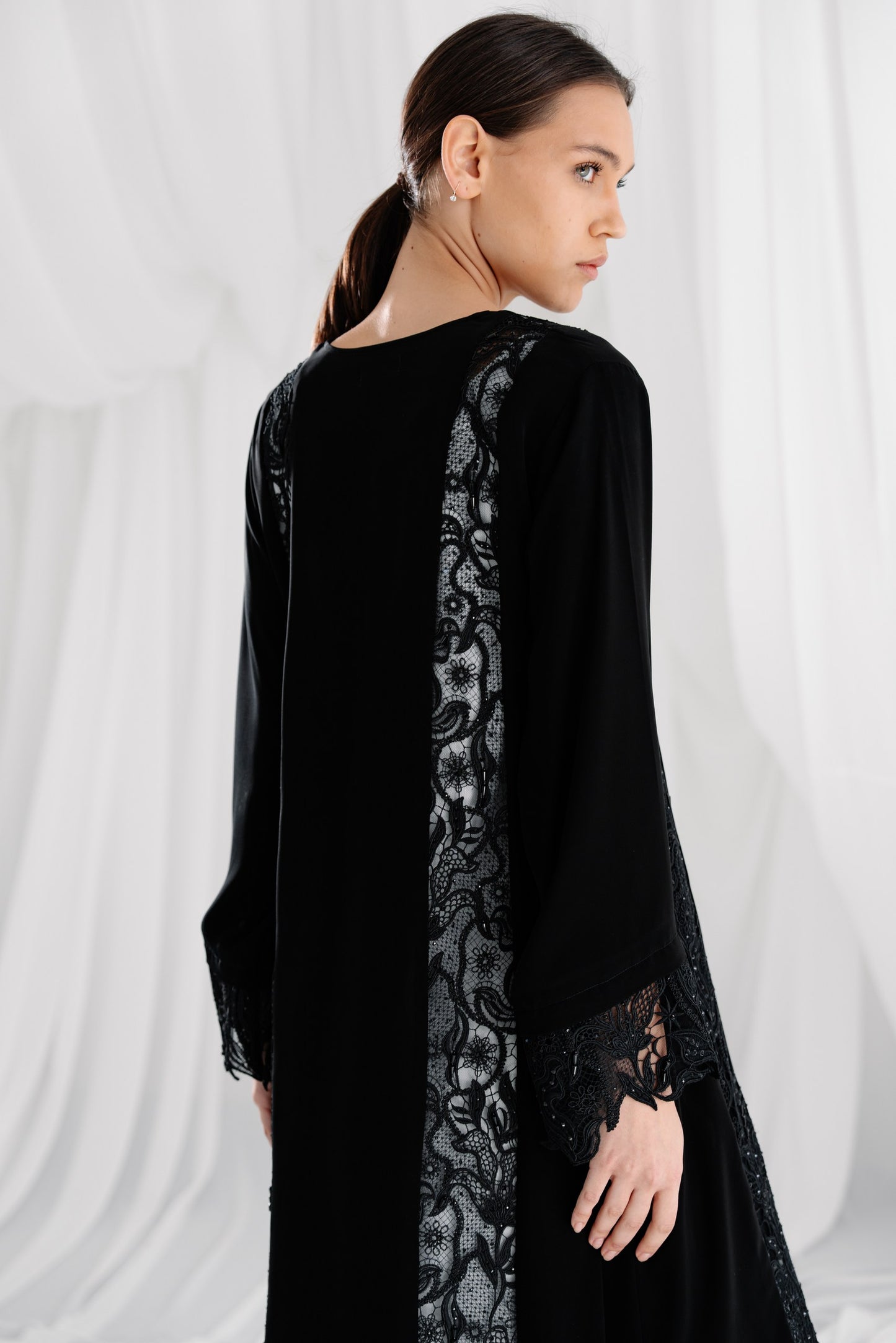 Black Lace Embroidery -ER249