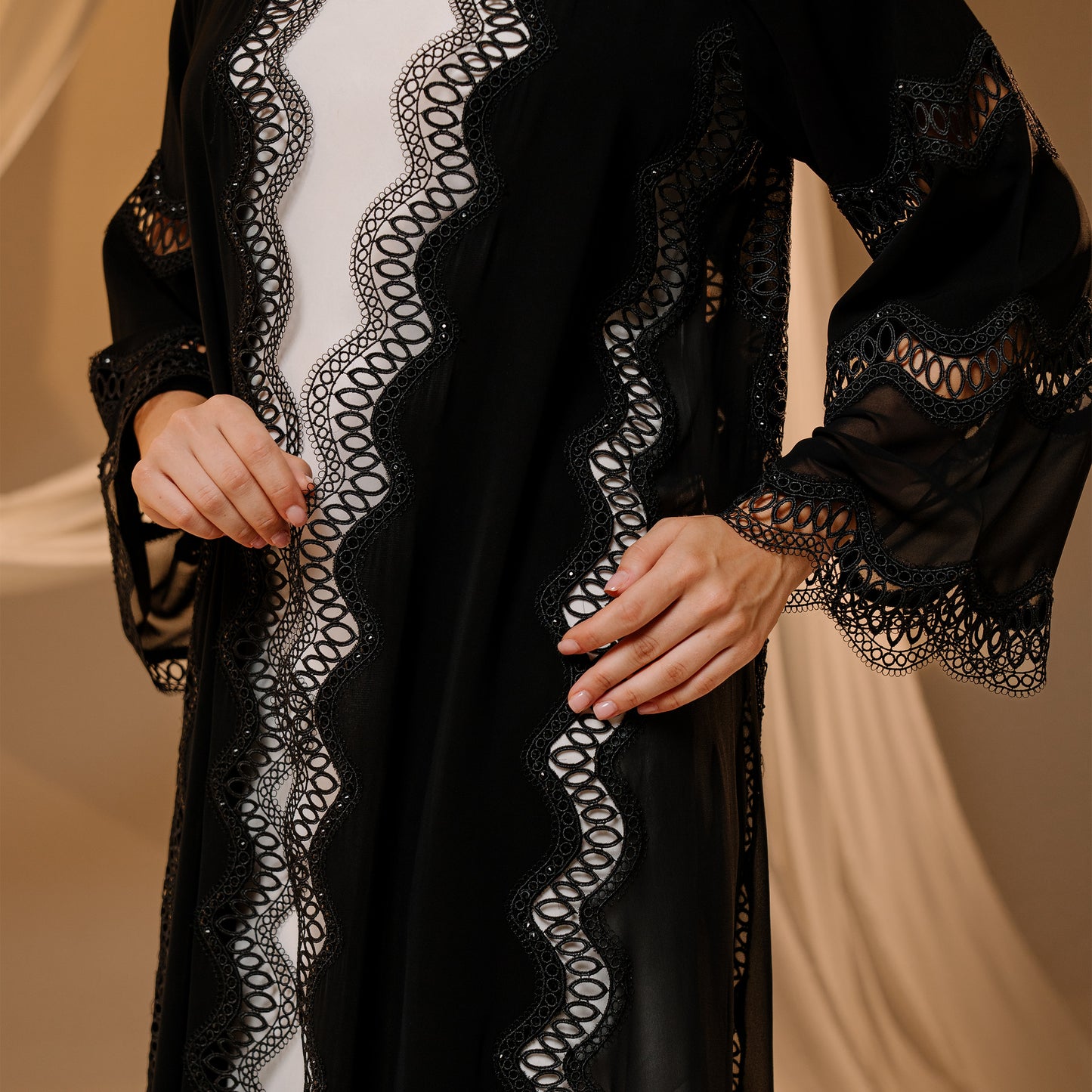 Black Lace Embroidery -ER5