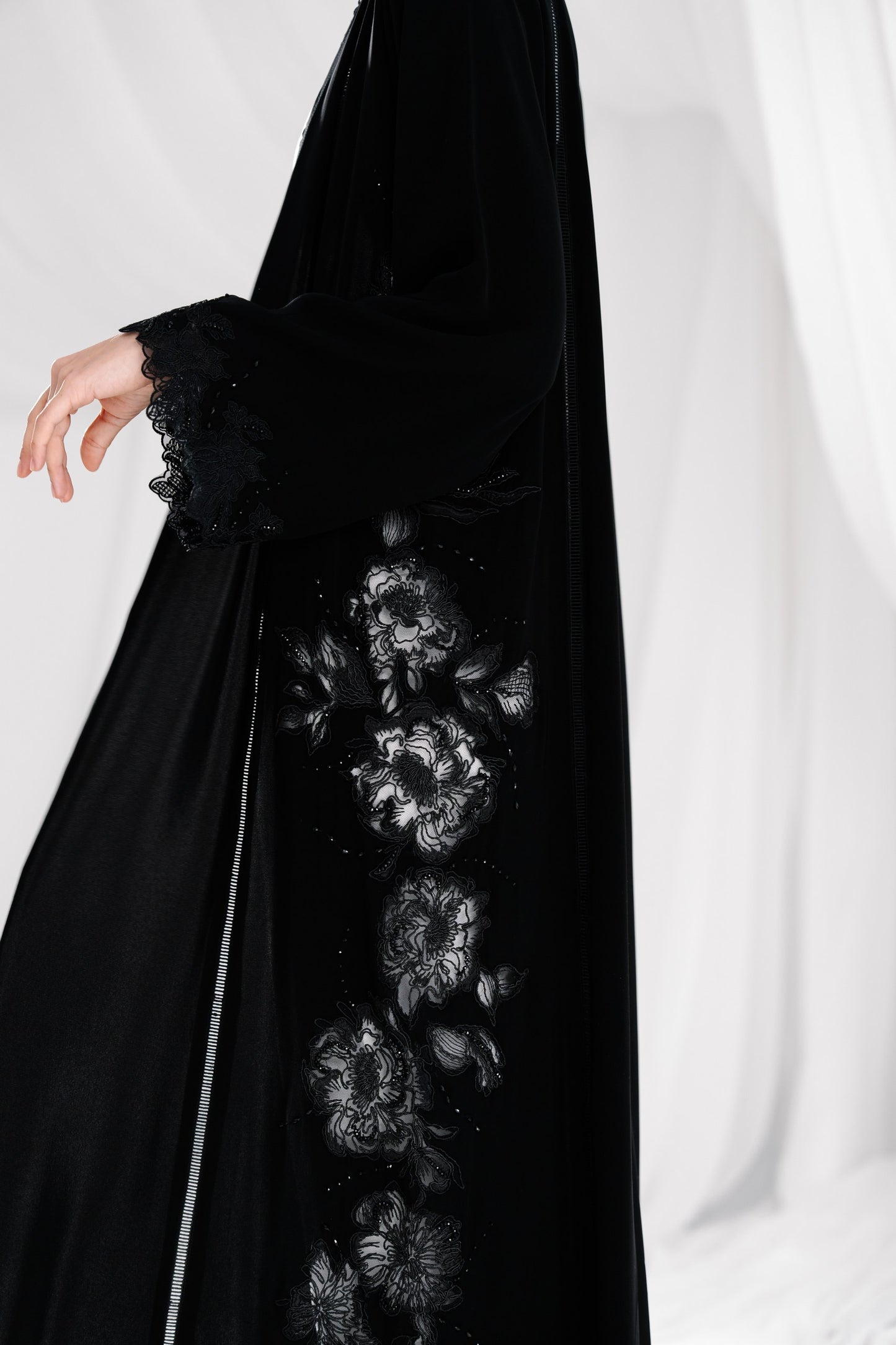 Black Lace Embroidery - ER17