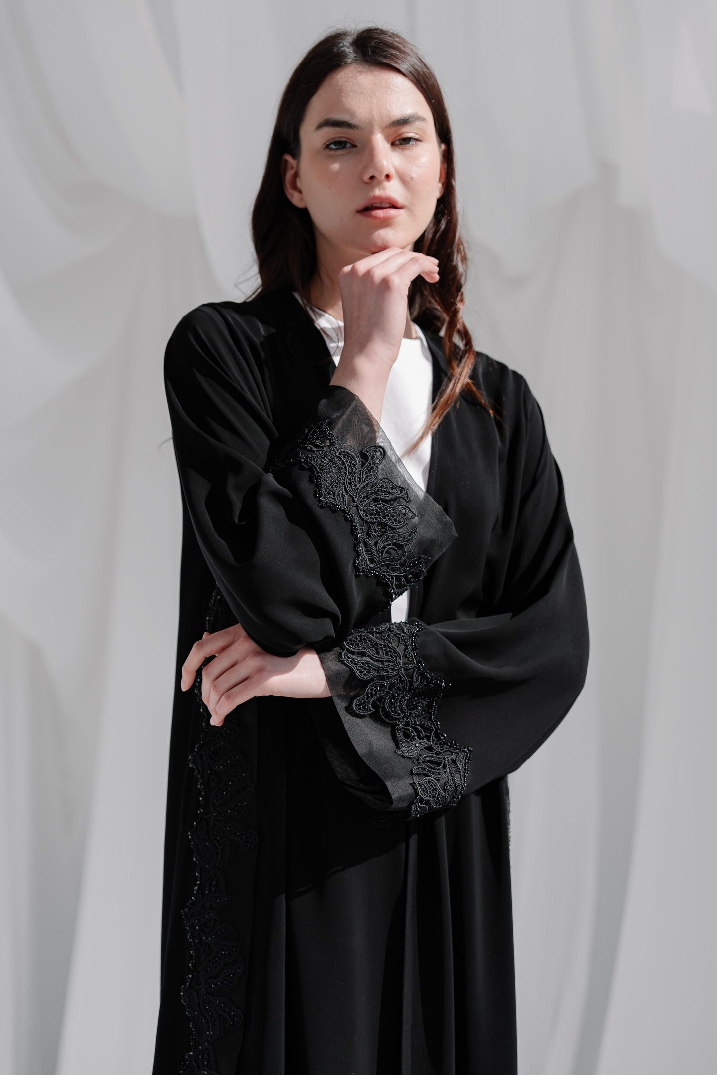 Black Lace Embroidery - ER259