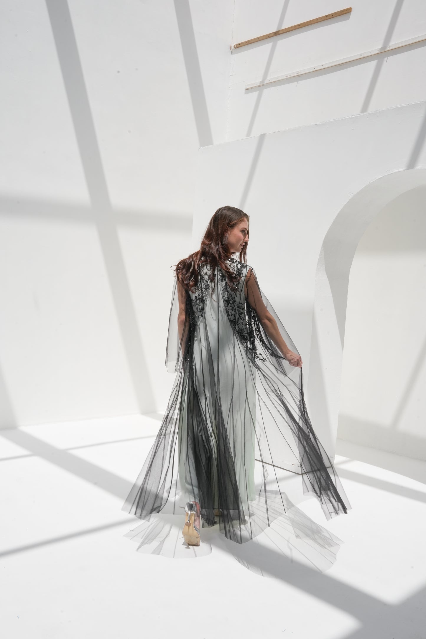 ZAY TULLE ABAYA- WA20