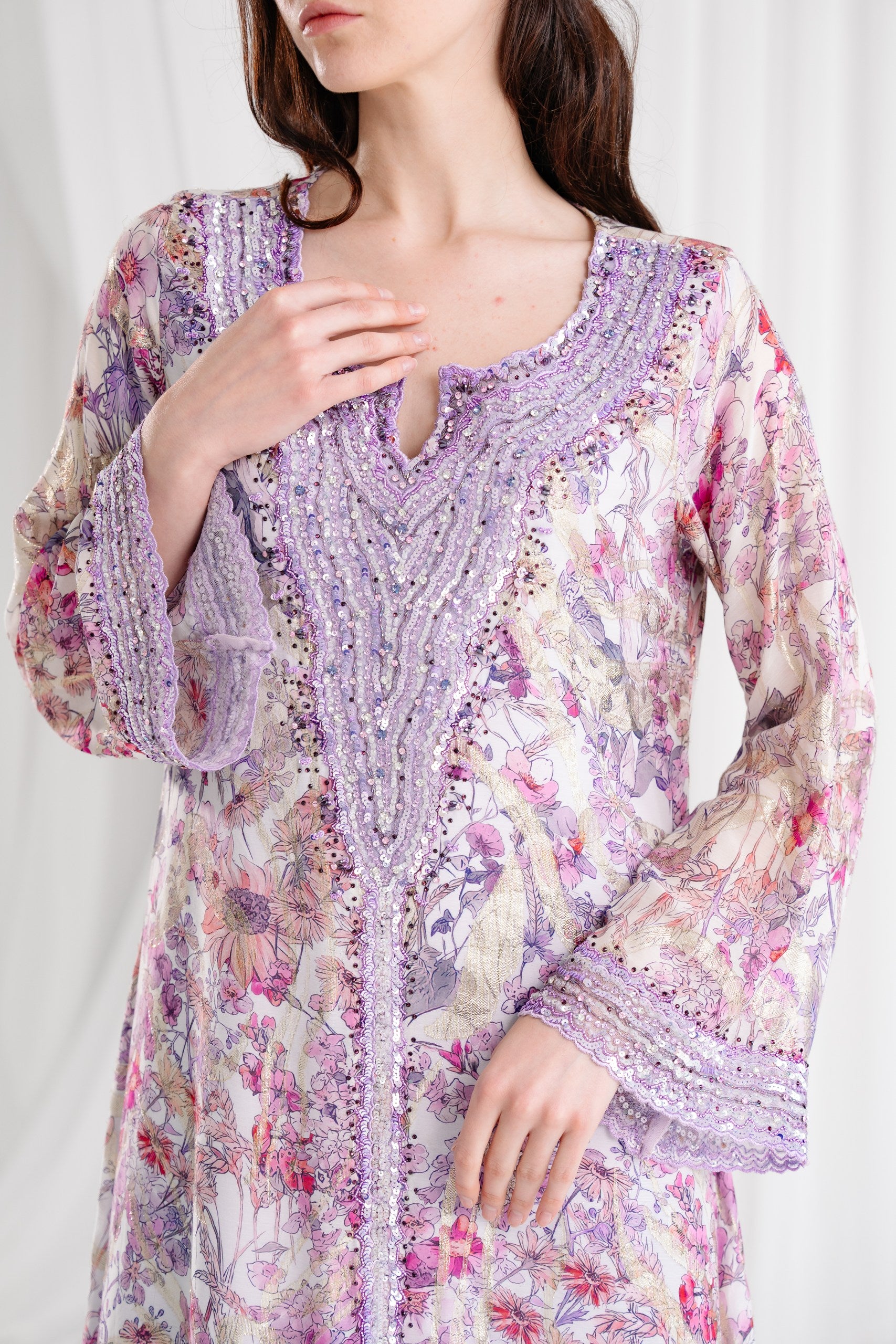 Clay Purple Kaftan CL249