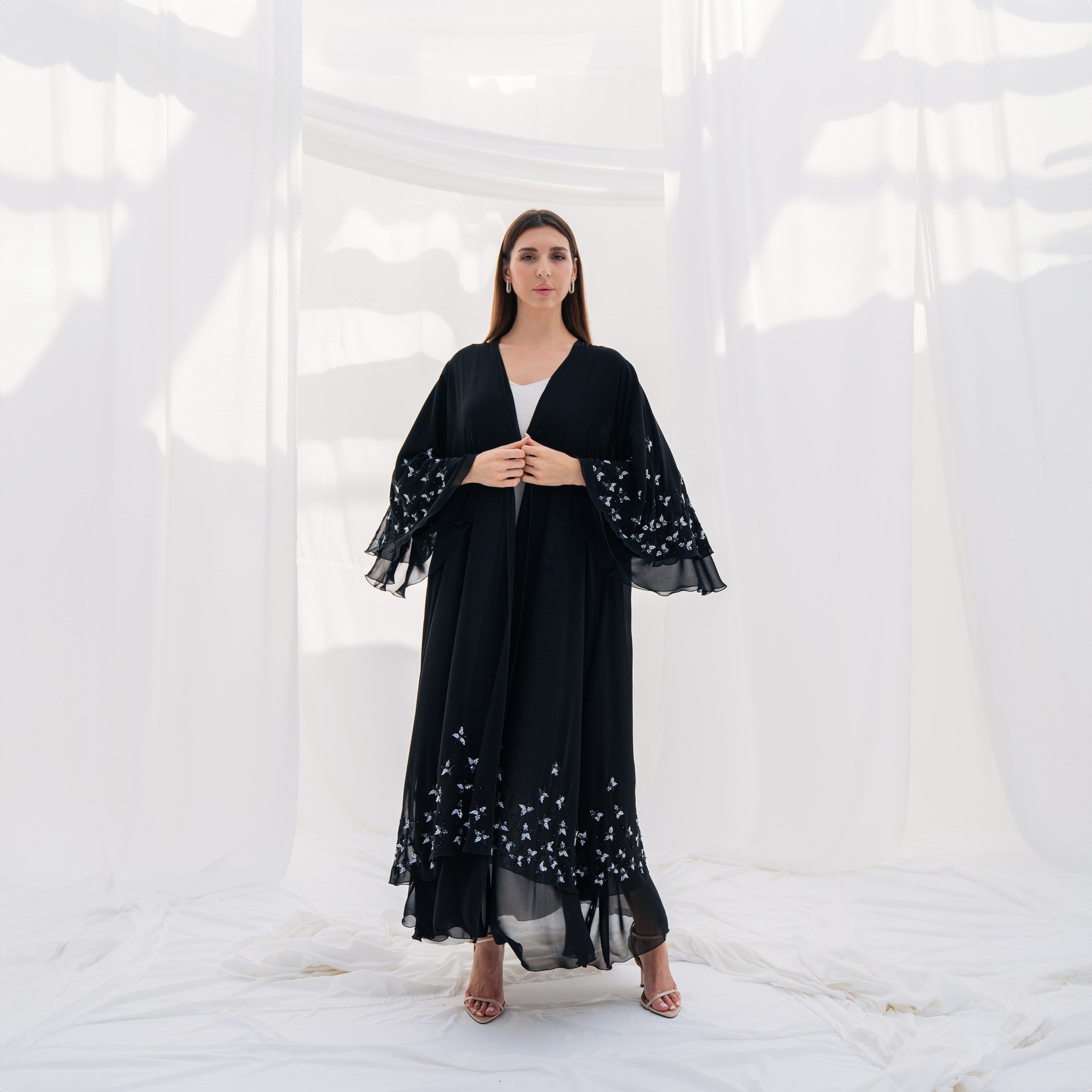 Zay Black Beaded Abaya R186
