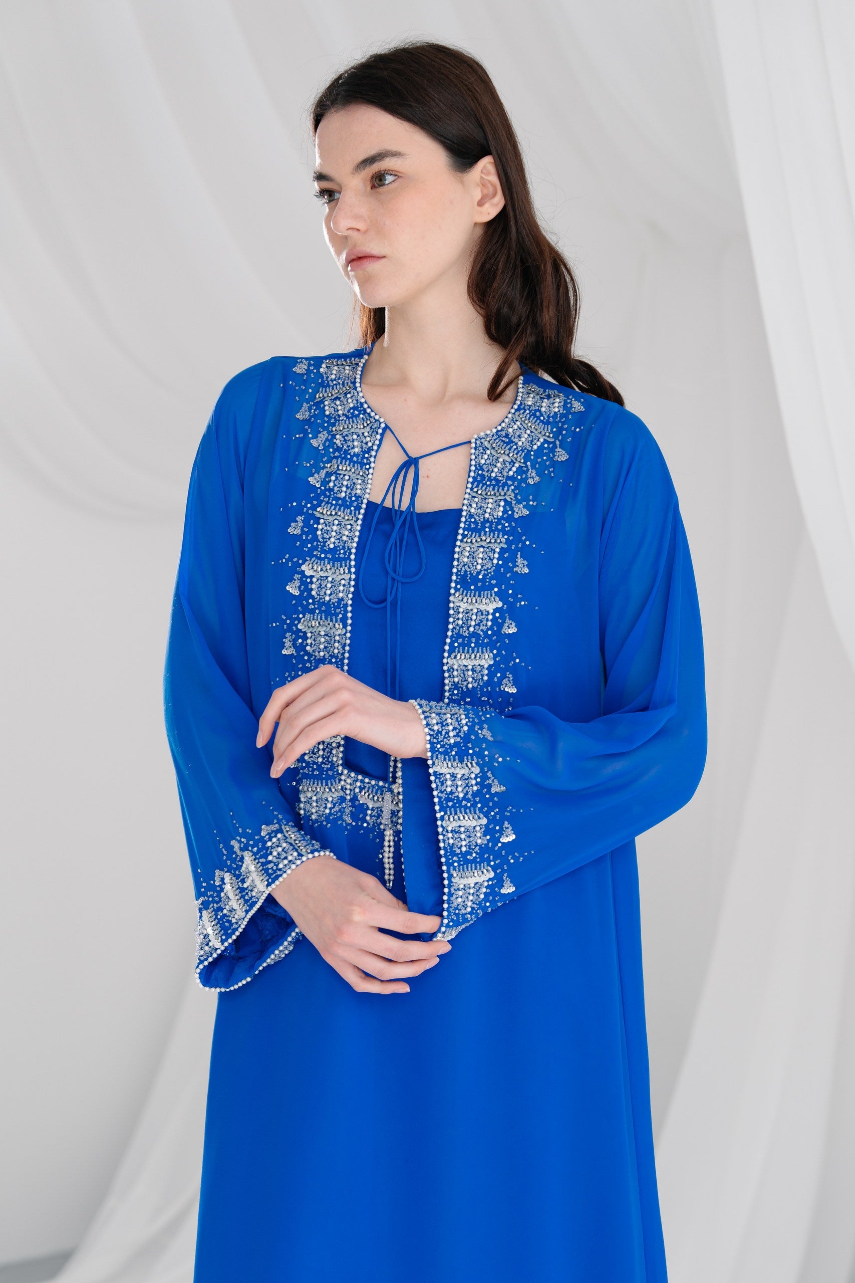 Clay Dark Blue Kaftan CL234