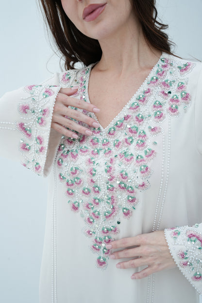 CLAY JALABIYA CREPE FABRIC-CL341
