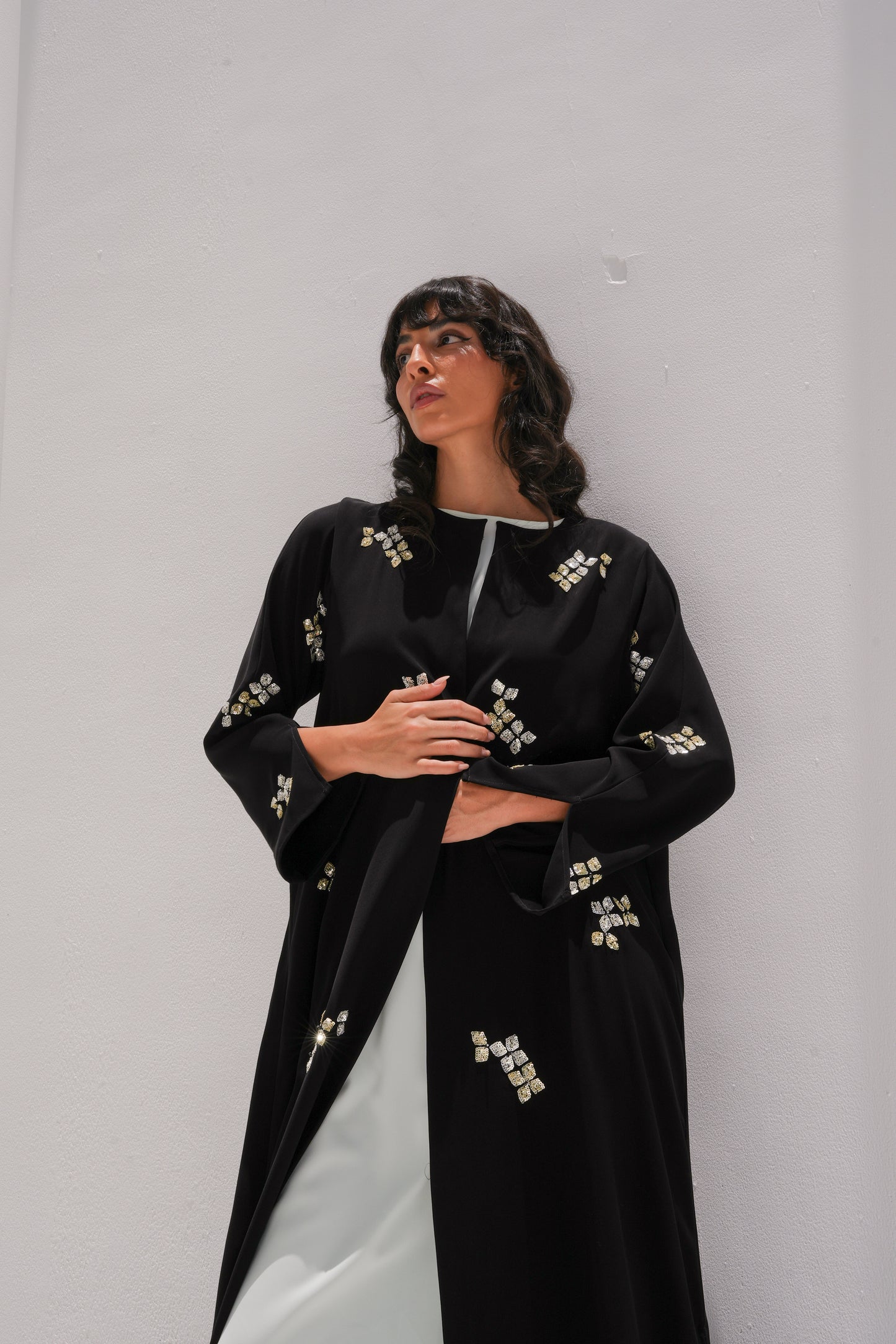 ZAY CREPE BLACK ABAYA -R285