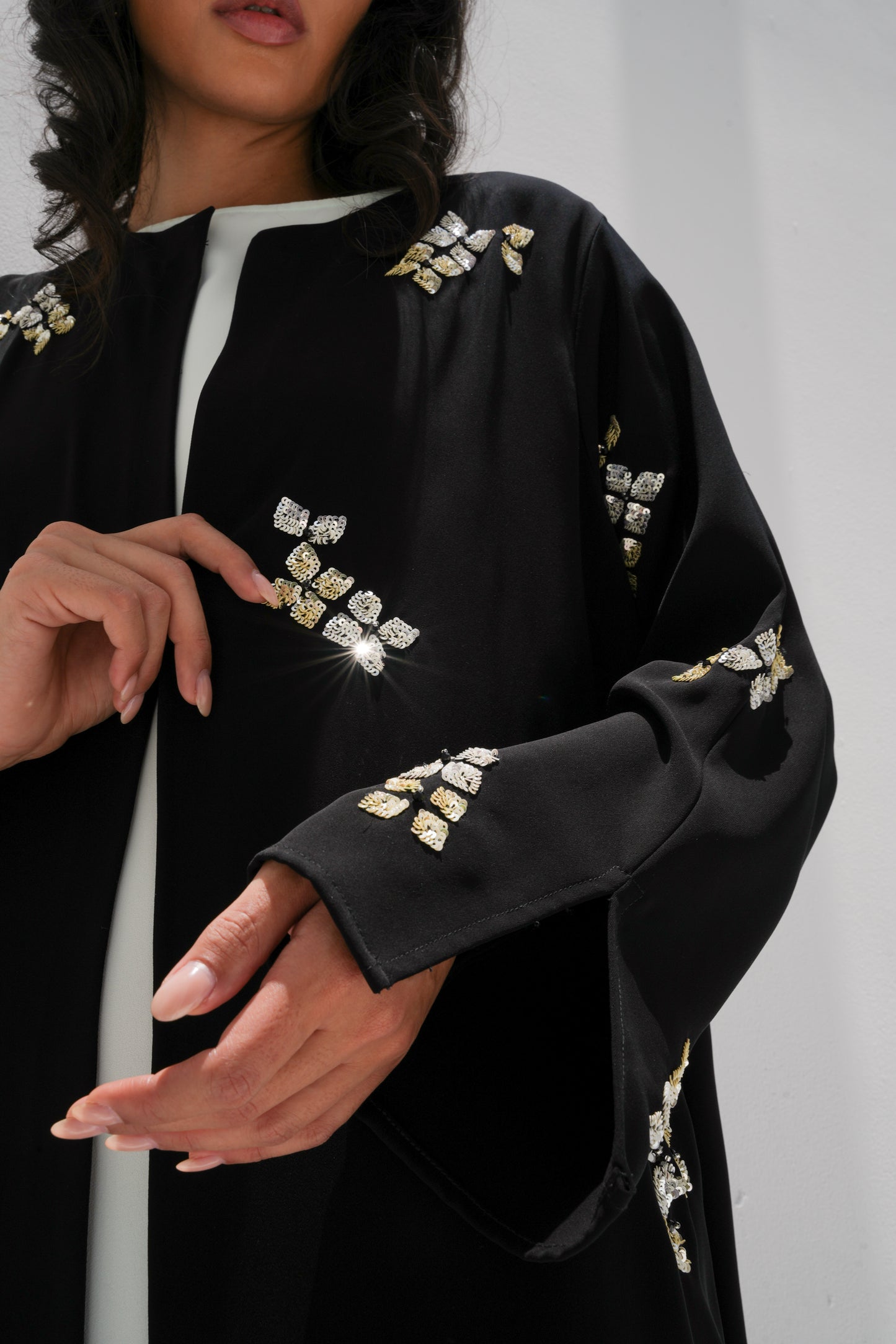 ZAY CREPE BLACK ABAYA -R285
