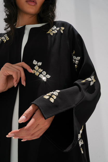 ZAY CREPE BLACK ABAYA -R285
