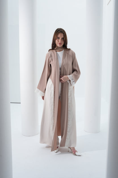 CLAY CREPE COLOR ABAYA -YA196