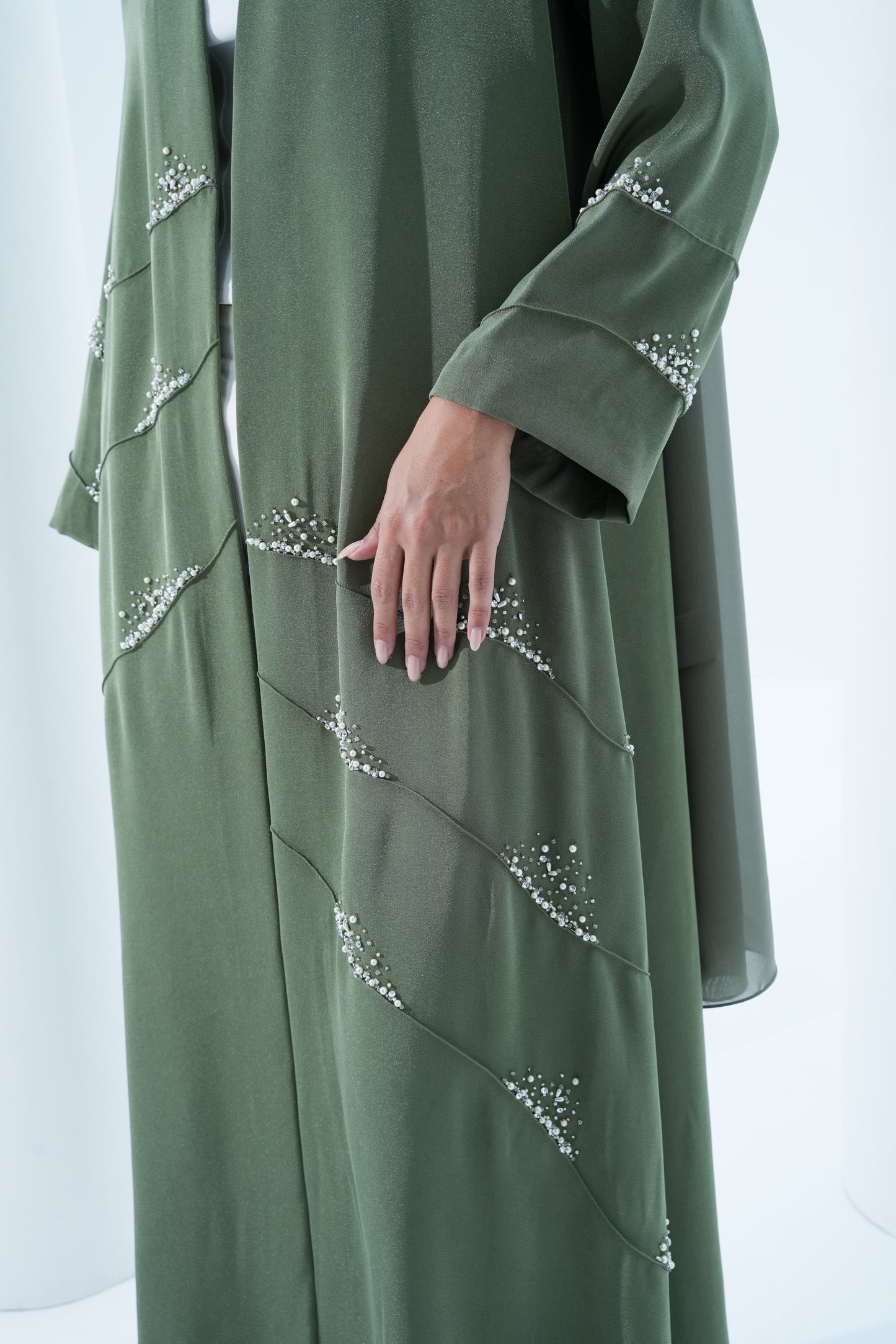 CLAY COLOR ABAYA -YA201