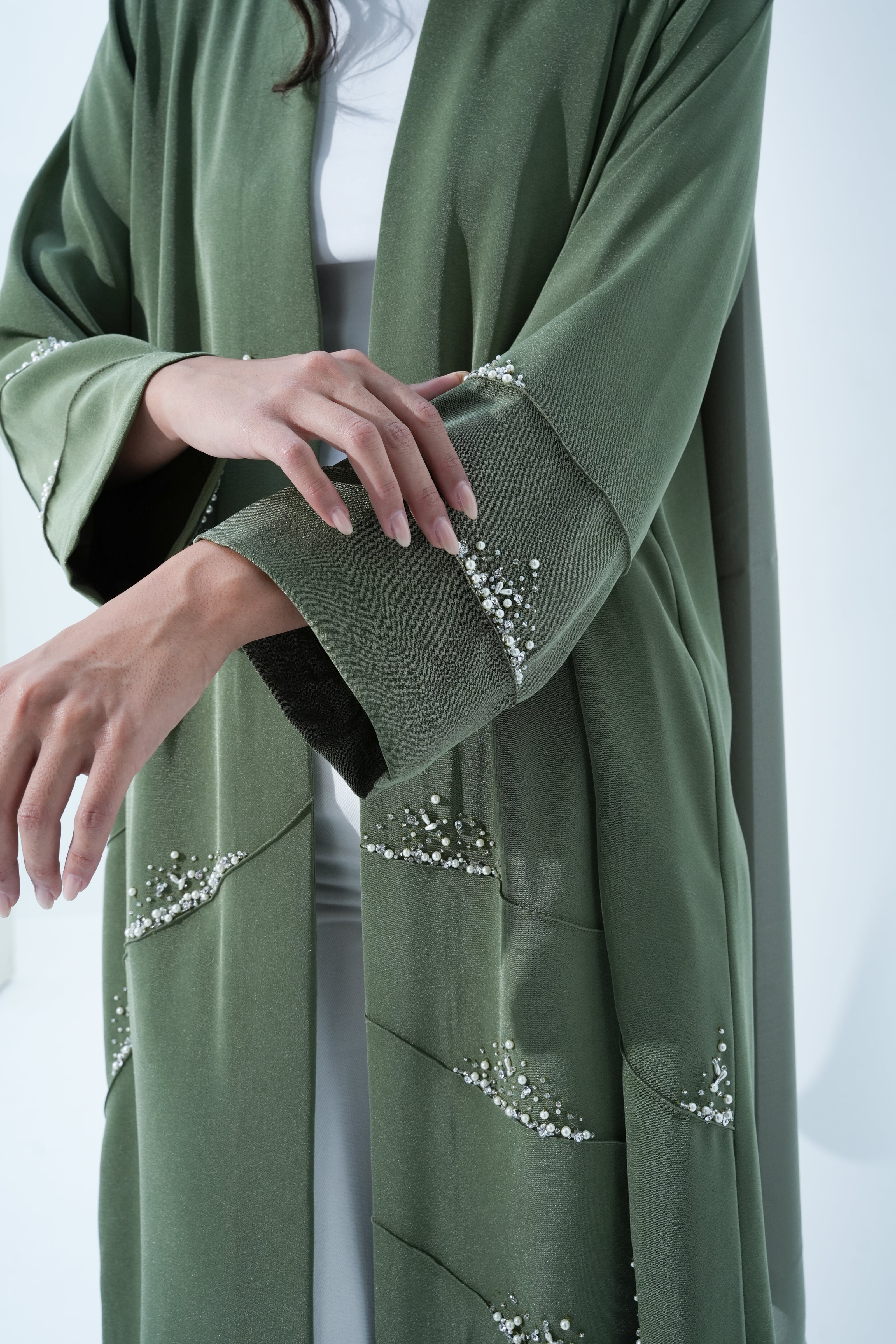CLAY COLOR ABAYA -YA201