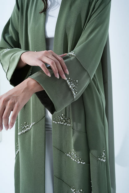 CLAY COLOR ABAYA -YA201