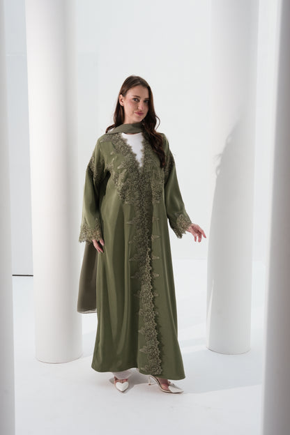 CLAY COLOR ABAYA- YA202