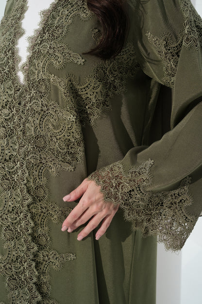 CLAY COLOR ABAYA- YA202
