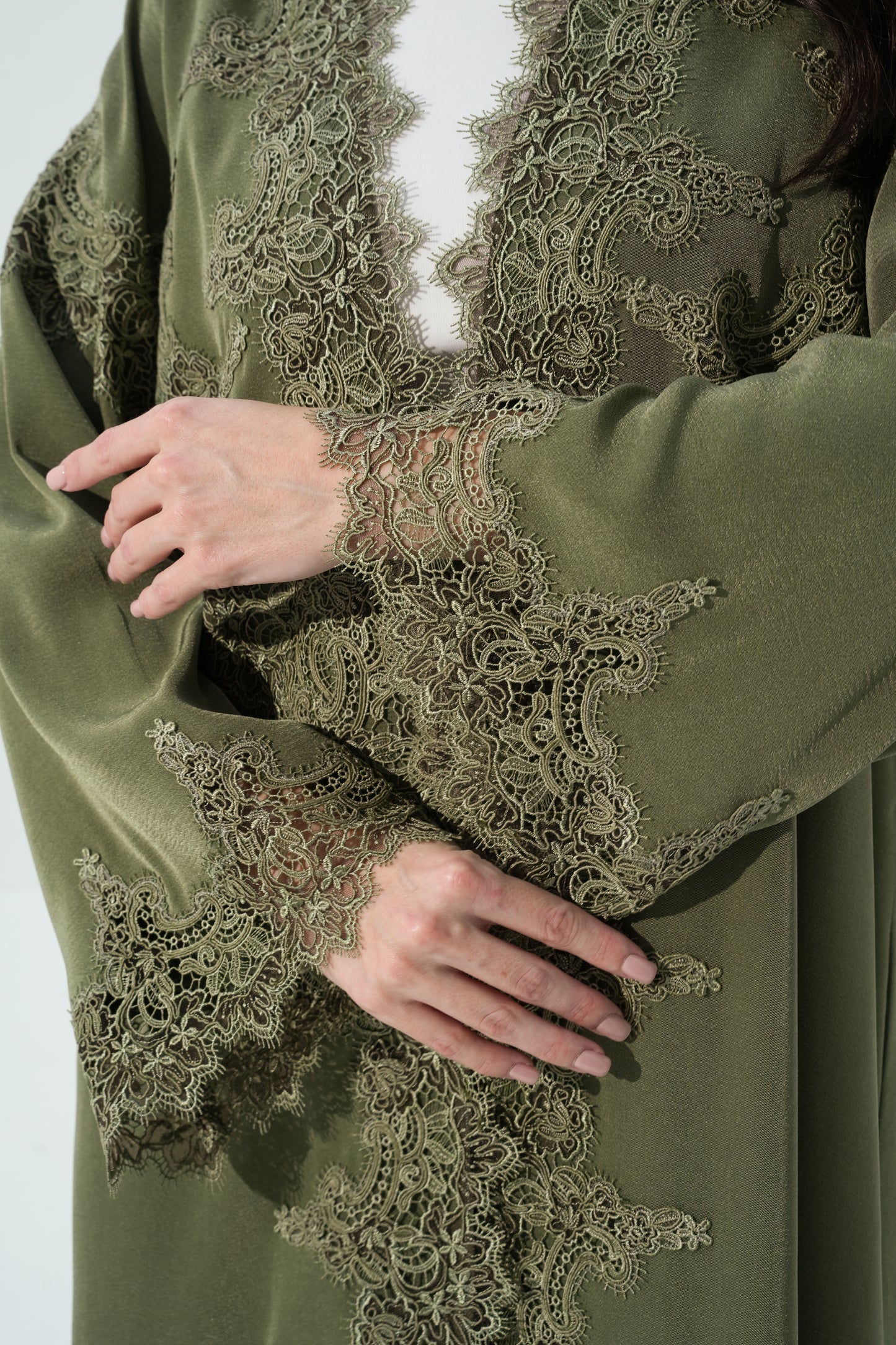 CLAY COLOR ABAYA- YA202