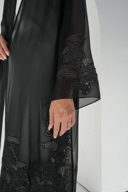 ZAY BLACK CHIFFON -ER81
