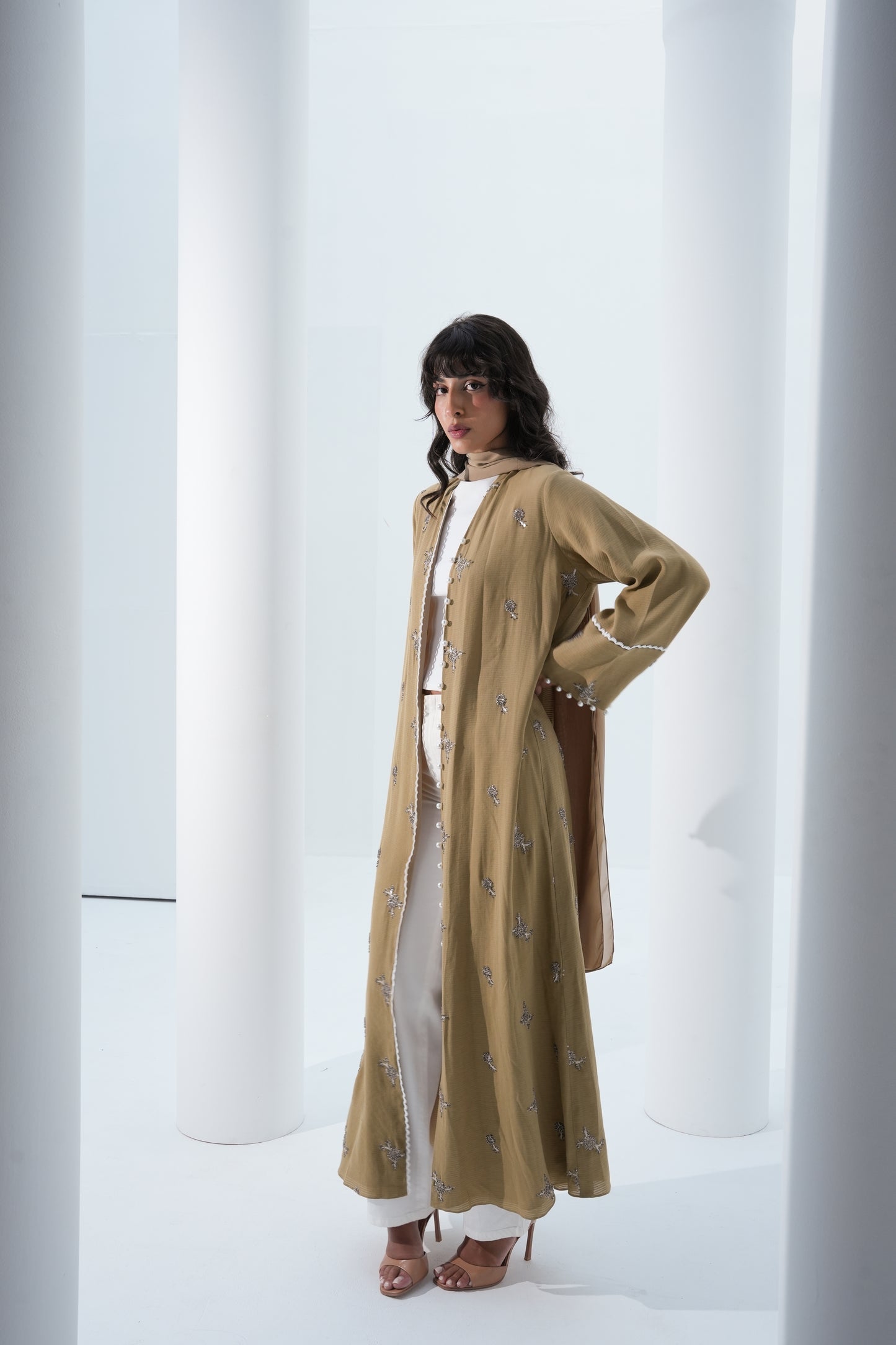 CLAY COLOR ABAYA-YA200