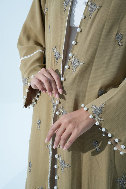 CLAY COLOR ABAYA-YA200