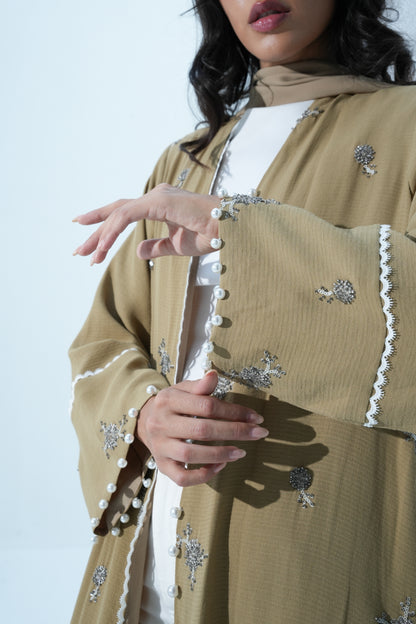 CLAY COLOR ABAYA-YA200