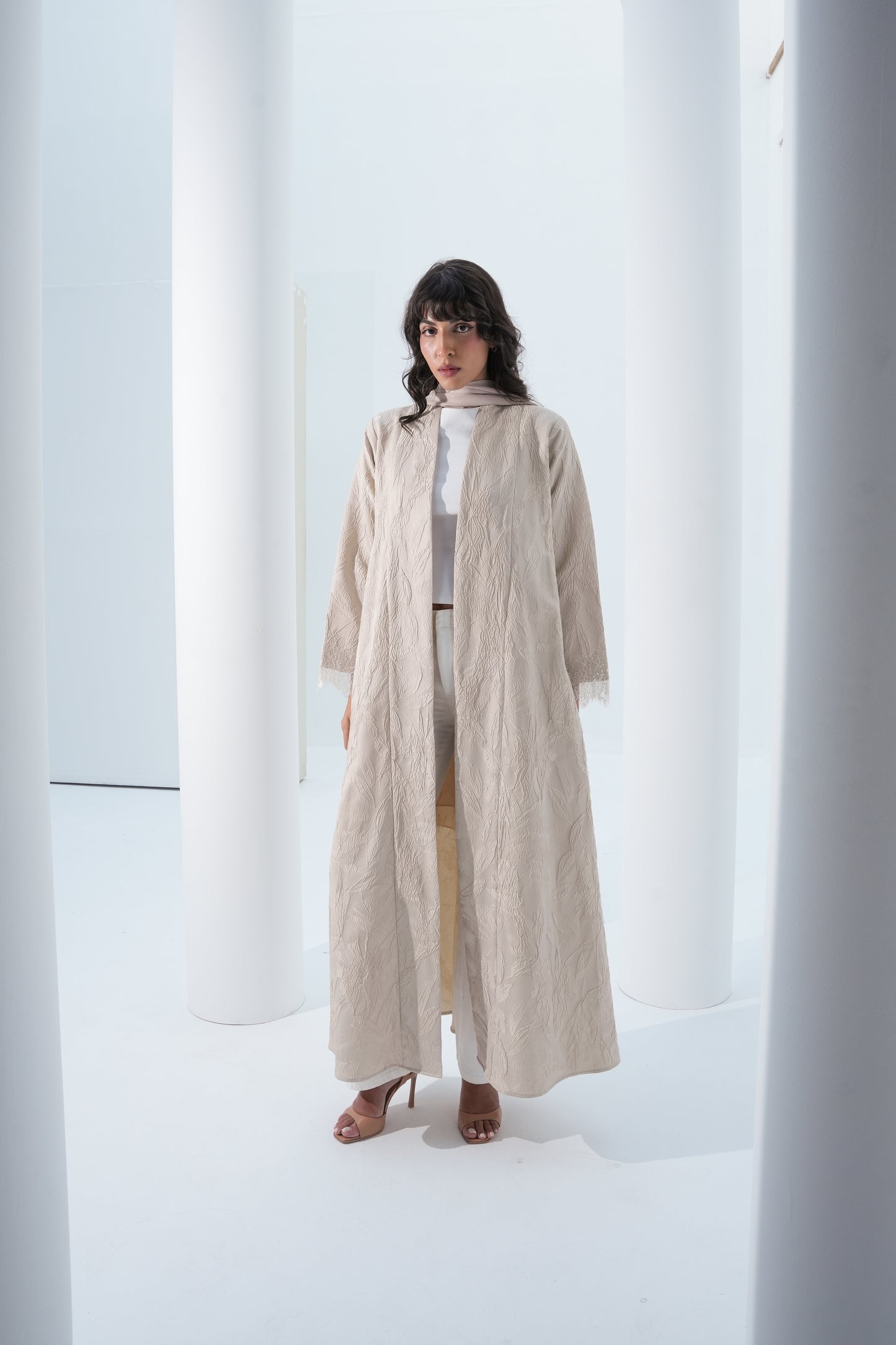 CLAY COLOR ABAYA - YA197