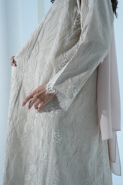 CLAY COLOR ABAYA - YA197