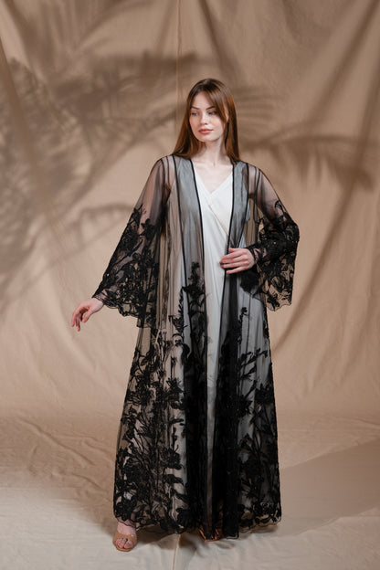 Zay Floral Abaya WA18