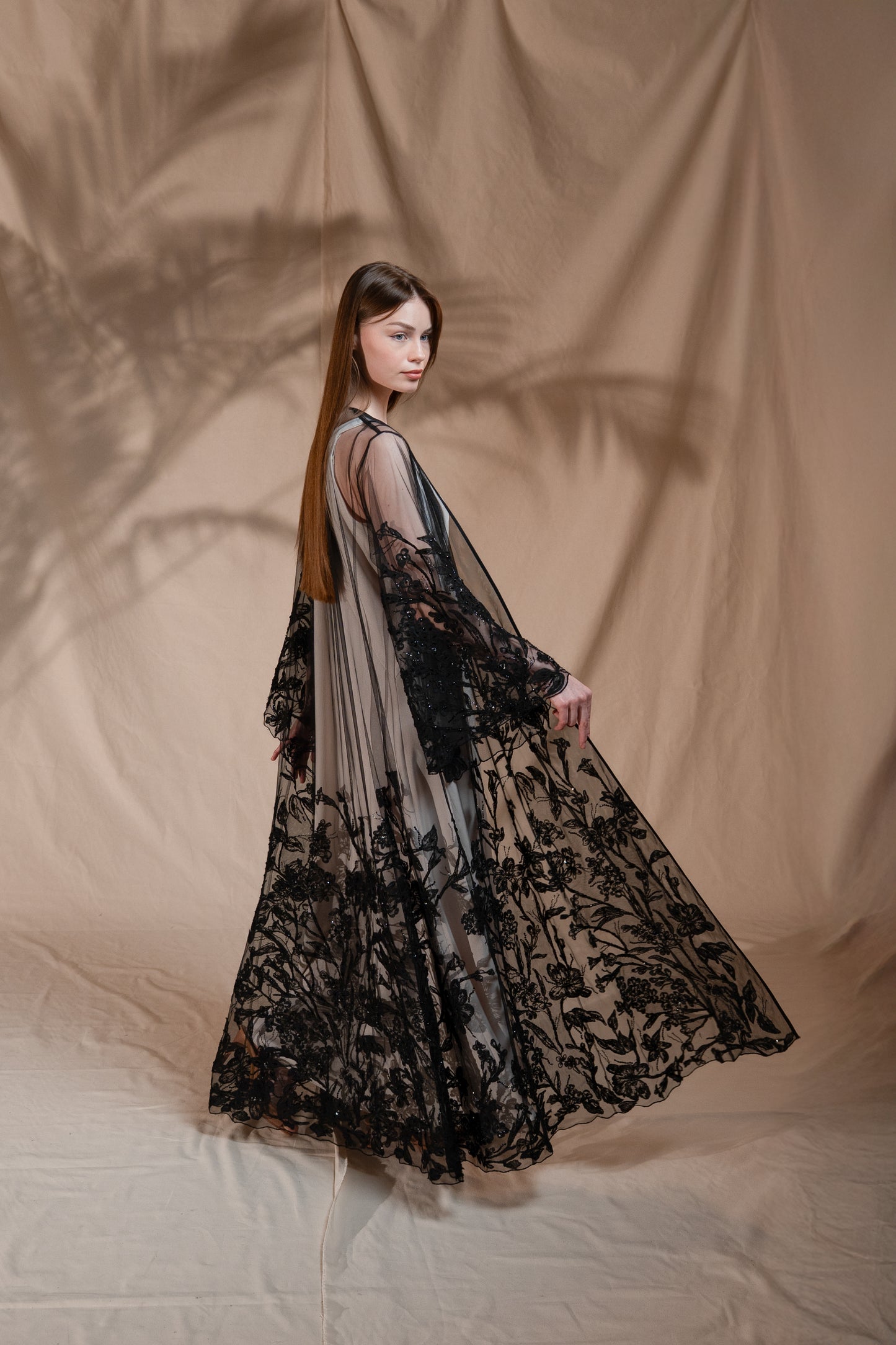 Zay Floral Abaya WA18