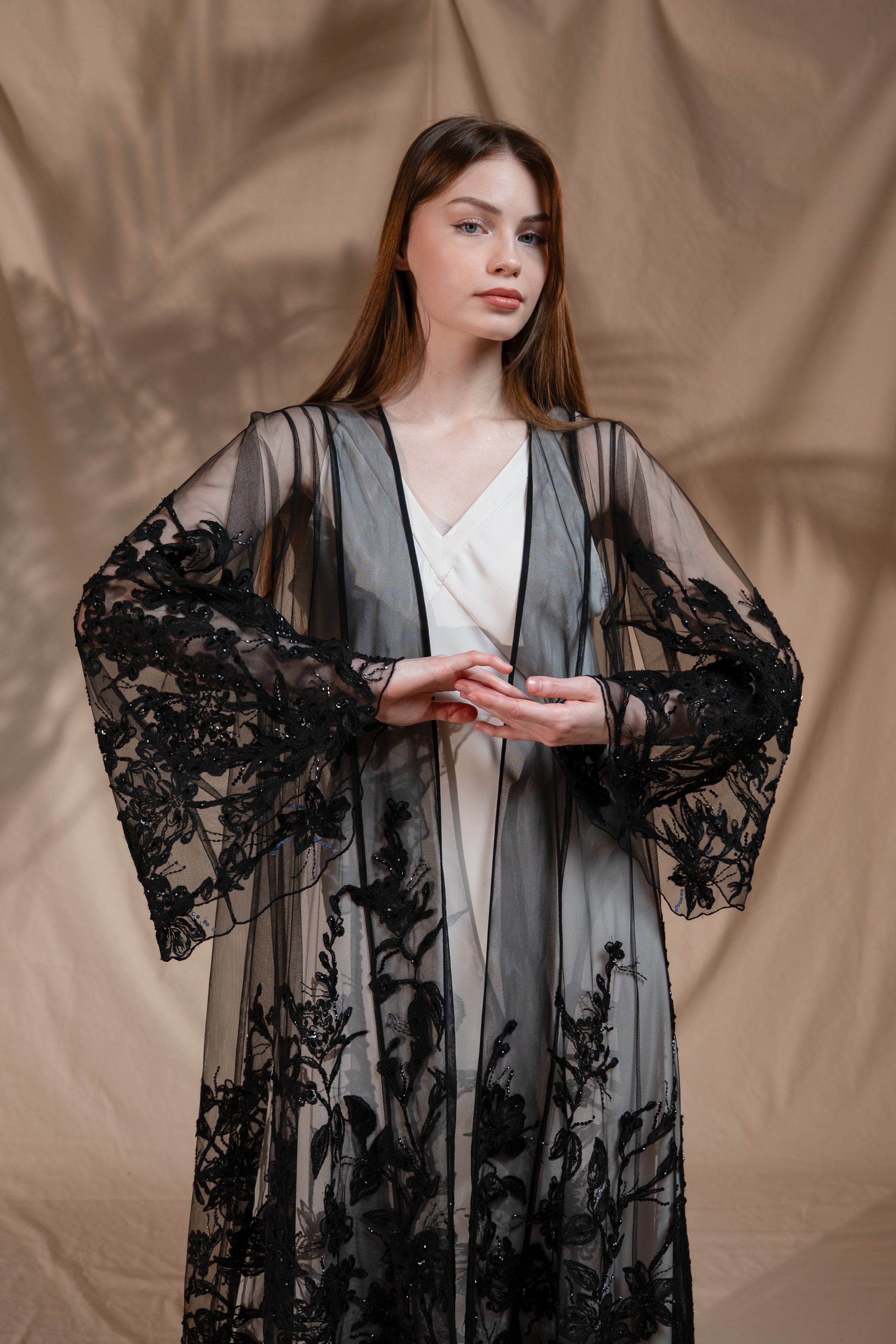 Zay Floral Abaya WA18