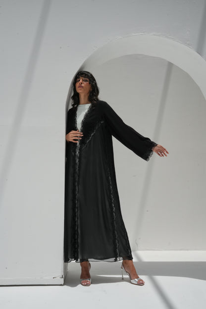 ZAY BLACK ABAYA - ER75