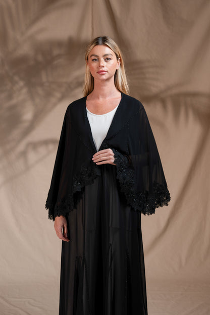 Zay Black Wedding Abaya WA19