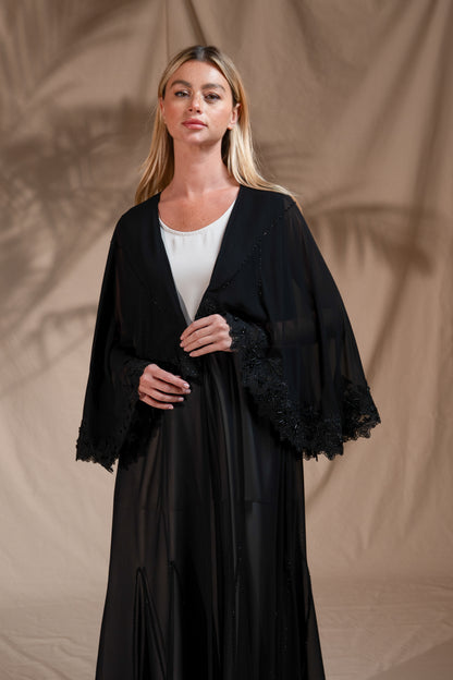 Zay Black Wedding Abaya WA19